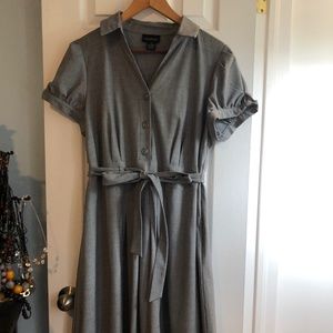 Grey Lane Bryant dress with belt